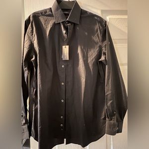 John Varvatos Black Button Down Shirt